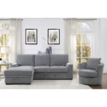9468DG*2LC2R 2-Piece Sectional with Pull-out Bed and Left Chaise with Hidden Storage - Image 7
