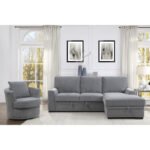 9468DG*2RC2L 2-Piece Sectional with Pull-out Bed and Right Chaise with Hidden Storage - Image 7