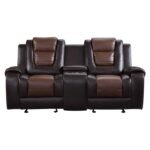 9470BR-2 Double Glider Reclining Love Seat with Center Console