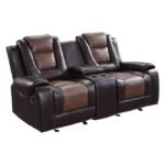 9470BR-2 Double Glider Reclining Love Seat with Center Console - Image 2
