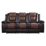 9470BR-3 Double Reclining Sofa with Center Drop-Down Cup Holders