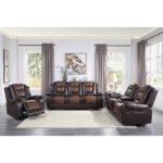 9470BR-3 Double Reclining Sofa with Center Drop-Down Cup Holders - Image 7