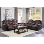 9470BR-2 Double Glider Reclining Love Seat with Center Console - Image 5