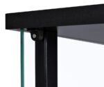 CYCLAMEN 4-SHELF CLEAR GLASS CURIO DISPLAY CABINET BLACK - Image 5