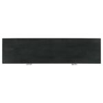 BORMAN 4-DOOR WOOD ACCENT CABINET WALNUT AND BLACK - Image 11