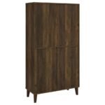 ELOUISE 4-DOOR ENGINEERED WOOD TALL ACCENT CABINET DARK PINE - Image 6