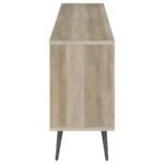 MAEVE 2-DOOR ENGINEERED WOOD CABINET ANTIQUE PINE AND GREY - Image 5