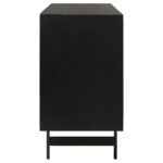 AMINAH 3-DOOR WOOD ACCENT CABINET NATURAL AND BLACK - Image 11