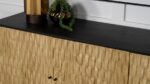 AMINAH 3-DOOR WOOD ACCENT CABINET NATURAL AND BLACK - Image 13