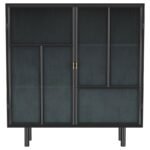 DALIA 2-DOOR ACCENT STORAGE CABINET WITH SHELVING BLACK - Image 3