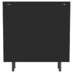 DALIA 2-DOOR ACCENT STORAGE CABINET WITH SHELVING BLACK - Image 6