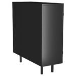 DALIA 2-DOOR ACCENT STORAGE CABINET WITH SHELVING BLACK - Image 7