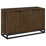 RYATT 4-DOOR ENGINEERED WOOD ACCENT CABINET DARK PINE