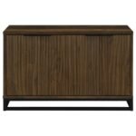 RYATT 4-DOOR ENGINEERED WOOD ACCENT CABINET DARK PINE - Image 4
