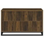 RYATT 4-DOOR ENGINEERED WOOD ACCENT CABINET DARK PINE - Image 8