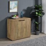 PEPITA 2-DOOR ENGINEERED WOOD ACCENT CABINET MANGO BROWN - Image 2