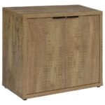 PEPITA 2-DOOR ENGINEERED WOOD ACCENT CABINET MANGO BROWN