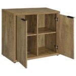 PEPITA 2-DOOR ENGINEERED WOOD ACCENT CABINET MANGO BROWN - Image 3