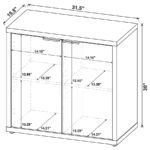PEPITA 2-DOOR ENGINEERED WOOD ACCENT CABINET MANGO BROWN - Image 12