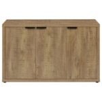 PEPITA 3-DOOR ENGINEERED WOOD ACCENT CABINET MANGO BROWN - Image 4