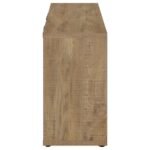 PEPITA 3-DOOR ENGINEERED WOOD ACCENT CABINET MANGO BROWN - Image 5