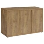 PEPITA 3-DOOR ENGINEERED WOOD ACCENT CABINET MANGO BROWN - Image 6