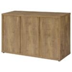 PEPITA 3-DOOR ENGINEERED WOOD ACCENT CABINET MANGO BROWN - Image 8