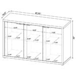 PEPITA 3-DOOR ENGINEERED WOOD ACCENT CABINET MANGO BROWN - Image 11