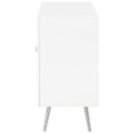 NIETA 2-DOOR ENGINEERED WOOD ACCENT CABINET WHITE HIGH GLOSS - Image 6