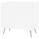 NIETA 2-DOOR ENGINEERED WOOD ACCENT CABINET WHITE HIGH GLOSS - Image 9
