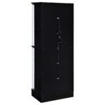 CABRA 4-DOOR LED CURIO DISPLAY CABINET BLACK HIGH GLOSS - Image 8