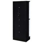 CABRA 4-DOOR LED CURIO DISPLAY CABINET BLACK HIGH GLOSS - Image 10