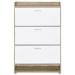 DENIA 3-TIER ENGINEERED WOOD SHOE CABINET WHITE - Image 5