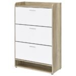 DENIA 3-TIER ENGINEERED WOOD SHOE CABINET WHITE - Image 6