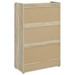 DENIA 3-TIER ENGINEERED WOOD SHOE CABINET GREY - Image 8