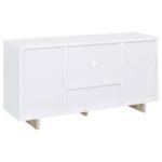 DALTON 2-DOOR STORAGE CABINET WHITE AND DISTRESSED PINE - Image 7