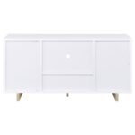 DALTON 2-DOOR STORAGE CABINET WHITE AND DISTRESSED PINE - Image 8