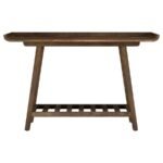 ORNELAS 46-INCH CONSOLE TABLE WITH SLATTED SHELF MANGO BROWN - Image 3