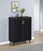 BRIXTON 2-DOOR ENTRYWAY SHOE STORAGE CABINETS BLACK - Image 2