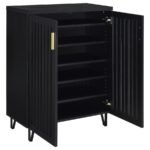 BRIXTON 2-DOOR ENTRYWAY SHOE STORAGE CABINETS BLACK - Image 3