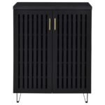 BRIXTON 2-DOOR ENTRYWAY SHOE STORAGE CABINETS BLACK - Image 4