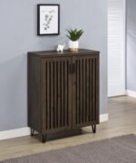 BRIXTON 2-DOOR ENTRYWAY SHOE STORAGE CABINETS SMOKED OAK - Image 2