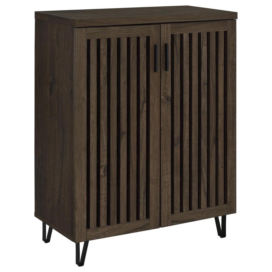 950423_02x900.jpg BRIXTON 2-DOOR ENTRYWAY SHOE STORAGE CABINETS SMOKED OAK - Image 1