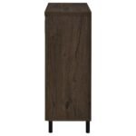 BRIXTON 2-DOOR ENTRYWAY SHOE STORAGE CABINETS SMOKED OAK - Image 6