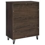 BRIXTON 2-DOOR ENTRYWAY SHOE STORAGE CABINETS SMOKED OAK - Image 7