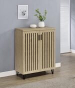 BRIXTON 2-DOOR ENTRYWAY SHOE STORAGE CABINETS WHITE OAK - Image 2