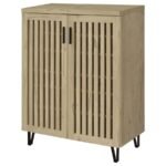 BRIXTON 2-DOOR ENTRYWAY SHOE STORAGE CABINETS WHITE OAK - Image 5