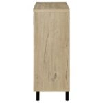 BRIXTON 2-DOOR ENTRYWAY SHOE STORAGE CABINETS WHITE OAK - Image 6