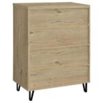 BRIXTON 2-DOOR ENTRYWAY SHOE STORAGE CABINETS WHITE OAK - Image 7