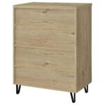 BRIXTON 2-DOOR ENTRYWAY SHOE STORAGE CABINETS WHITE OAK - Image 8